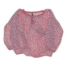 Aya Naya Mini, Bluse, Größe: 86, Pink/Mehrfarbig, Baumwolle, Blumen #1E5