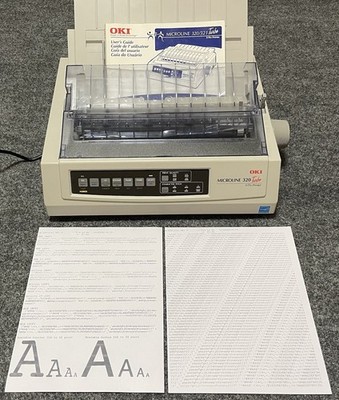 Oki MICROLINE 320 (62411601) Turbo 9 Pin Dot Matrix Printer - White
