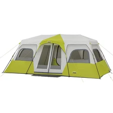 CORE 12 Person Instant Cabin Tent | Large 3 Room Family Pop Up Tent for 2 Minute