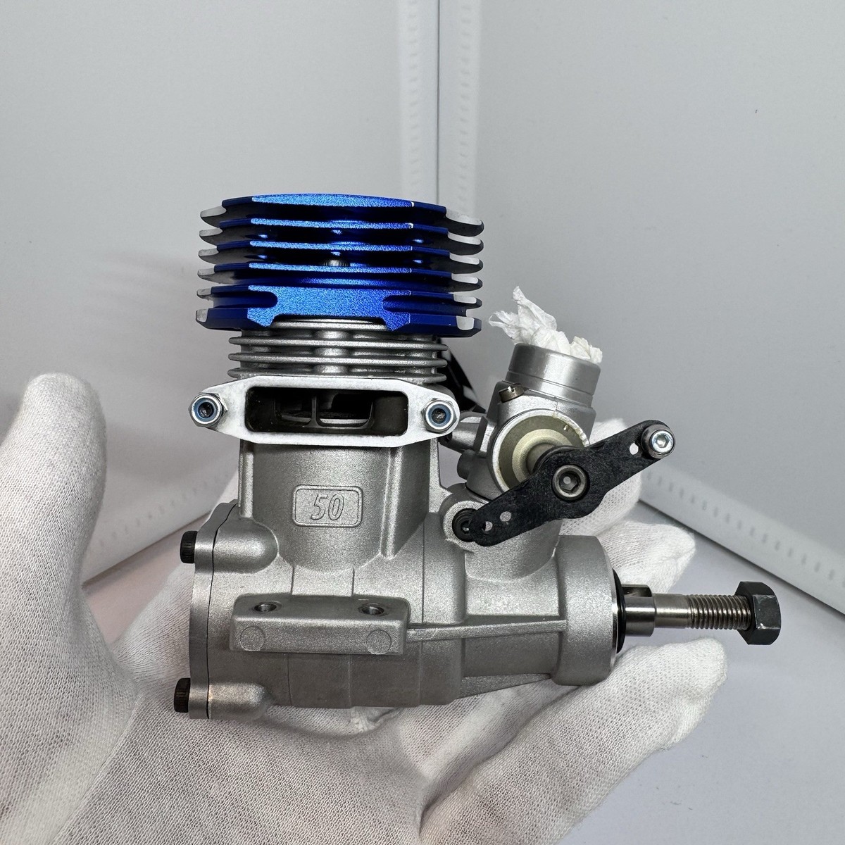 O.S. MAX 50 SX-H RC Helicopter Engine – Near Mint – Clean - From