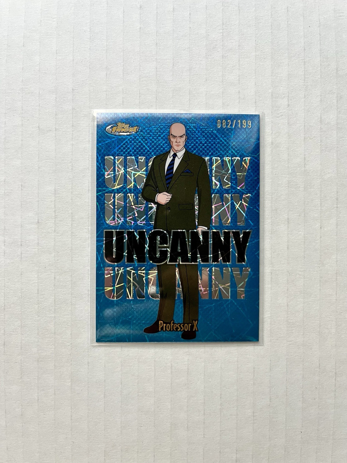 Topps Finest X-Men '97 Professor X Uncanny SP Laser Refractor /199 #100