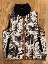 Columbia Kids Youth Size XS 6/7 Archer Ridge Reversible Vest Casual Fleece Brown