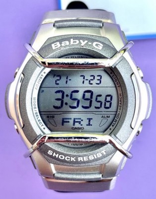 Casio Baby-G G-MS MSG-133L-7V Women s Digital 100M Leather Sport Watch NOS