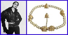 F/W 1992 Gianni Versace Gold Tone Metal Jaguar Motif Chain Belt