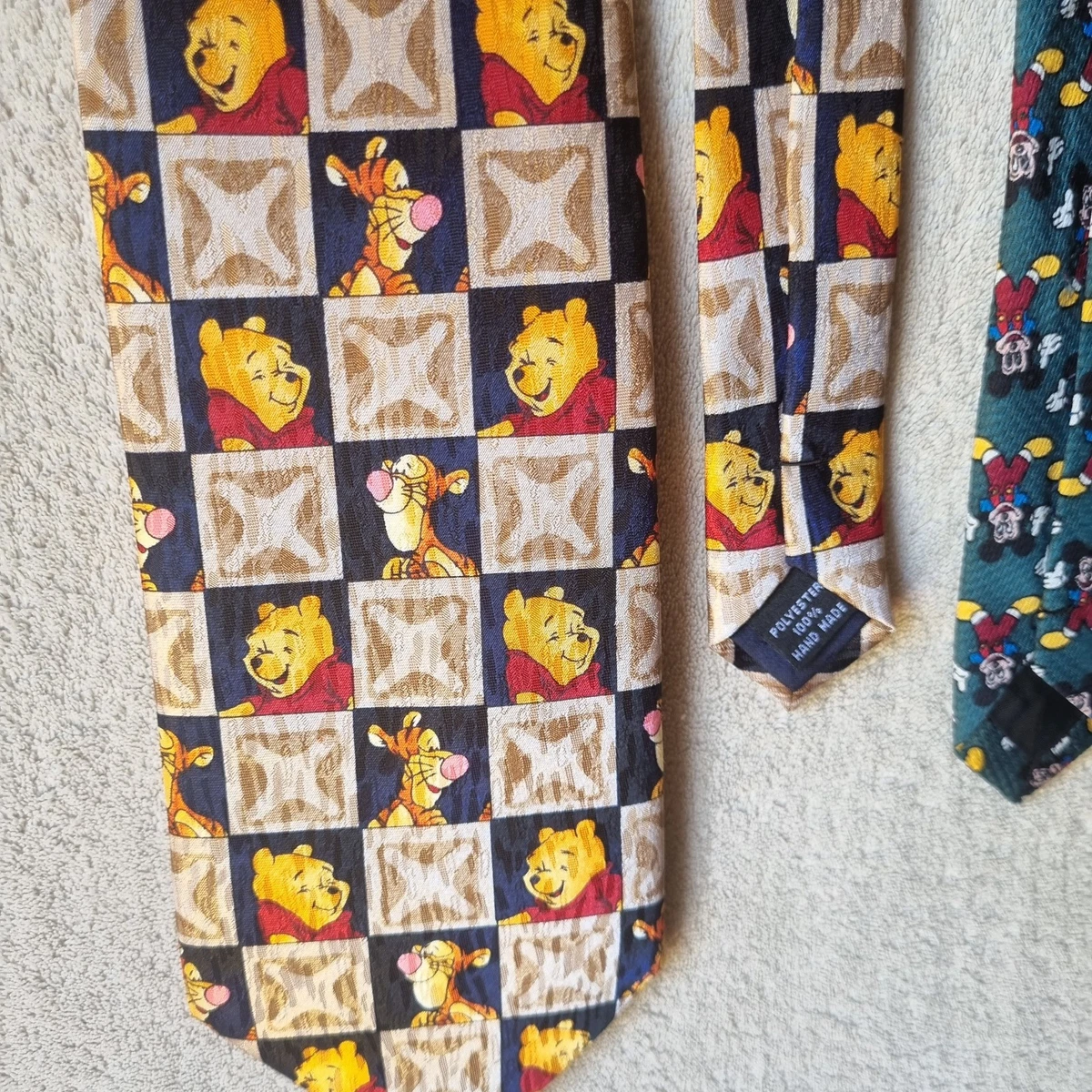 Disney's Pooh And Tigger Neck Ties LOT Of 2