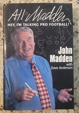John Madden Signed Book All Madden Hey I'm Talking Pro Football Autograph RARE