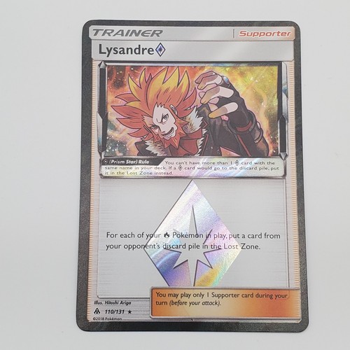2018 Pokemon SM Forbidden Light Lysandre 110/131 LP TCG