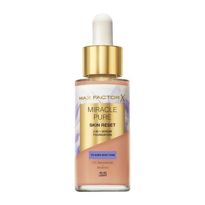 Pflegender Serum-Foundation Max Factor Miracle Pure 2in1 40-60 Light 30ml