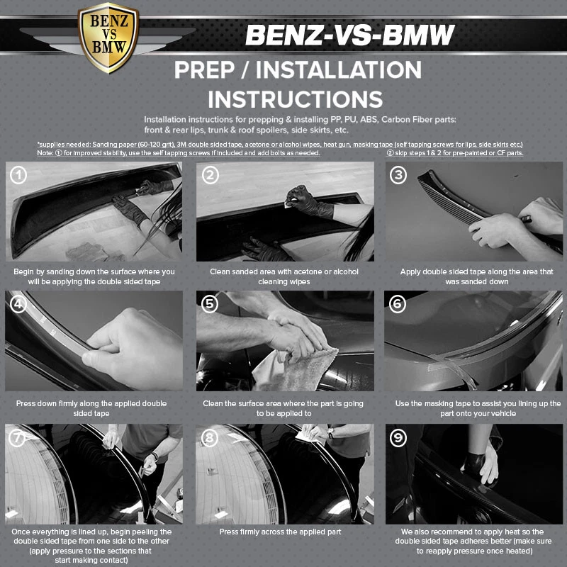 Fits 84-92 BMW E30 3 Series Trunk Spoiler Wing Lip IS Style Unpainted Black PU - Image 4 of 4