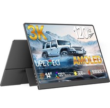 UPERFECT 14" OLED Portable Monitor 120Hz Gaming Monitor 2880x1800 USB C Screen