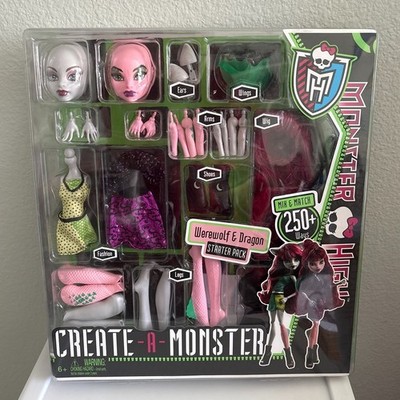 Monster High Create-A-Monster Werewolf & Dragon Starter Pack Dolls