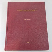 Economic Analysis Gas and Electricity Sources Thesis Book 1968 U of h Houston