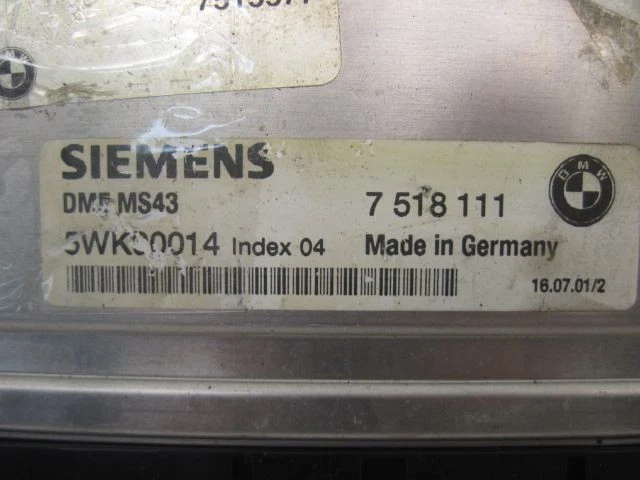 ORDENADOR ECM ECU BMW 330I 2001 01 2002 02 2003 03 7518111 817739 Foto 2 de 4
