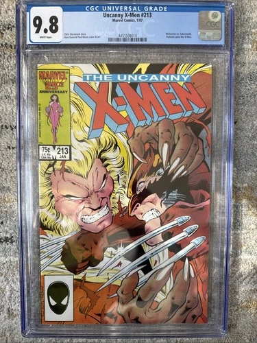 UNCANNY X-MEN #213 CGC Graded 9.8 ~ White Pages