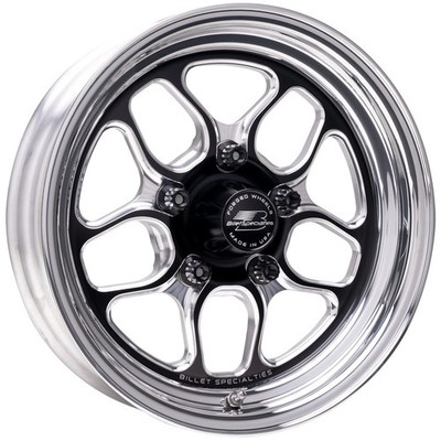 Billet Specialties BRS22540L6116 Win Lite Front Wheel [Size: 15'' x 4''] Black