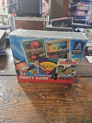 Hasbro Interactive 4 Pack CD-ROM PC Outburst,Pictionary,Trivial Pursuit&Monopoly