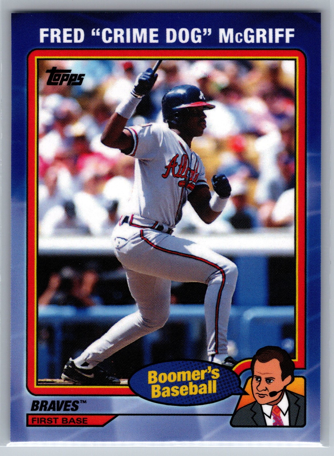 2024 Topps x Chris Berman Fred "Crime Dog" McGriff Nicknames #34