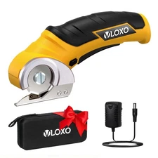 Cordless Cardboard Cutter Electric Scissors for Crafts Box Opening Yellow