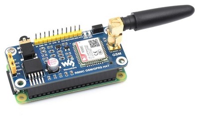 Waveshare R800C 2G GSM/GPRS Kommunikations-HAT, GNSS, BT, 40 Pin GPIO, SIM Slot,