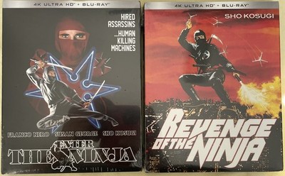 Enter The Ninja/Revenge of The Ninja 2x 4K UHD Blu-rays SEALED Sho Kosugi