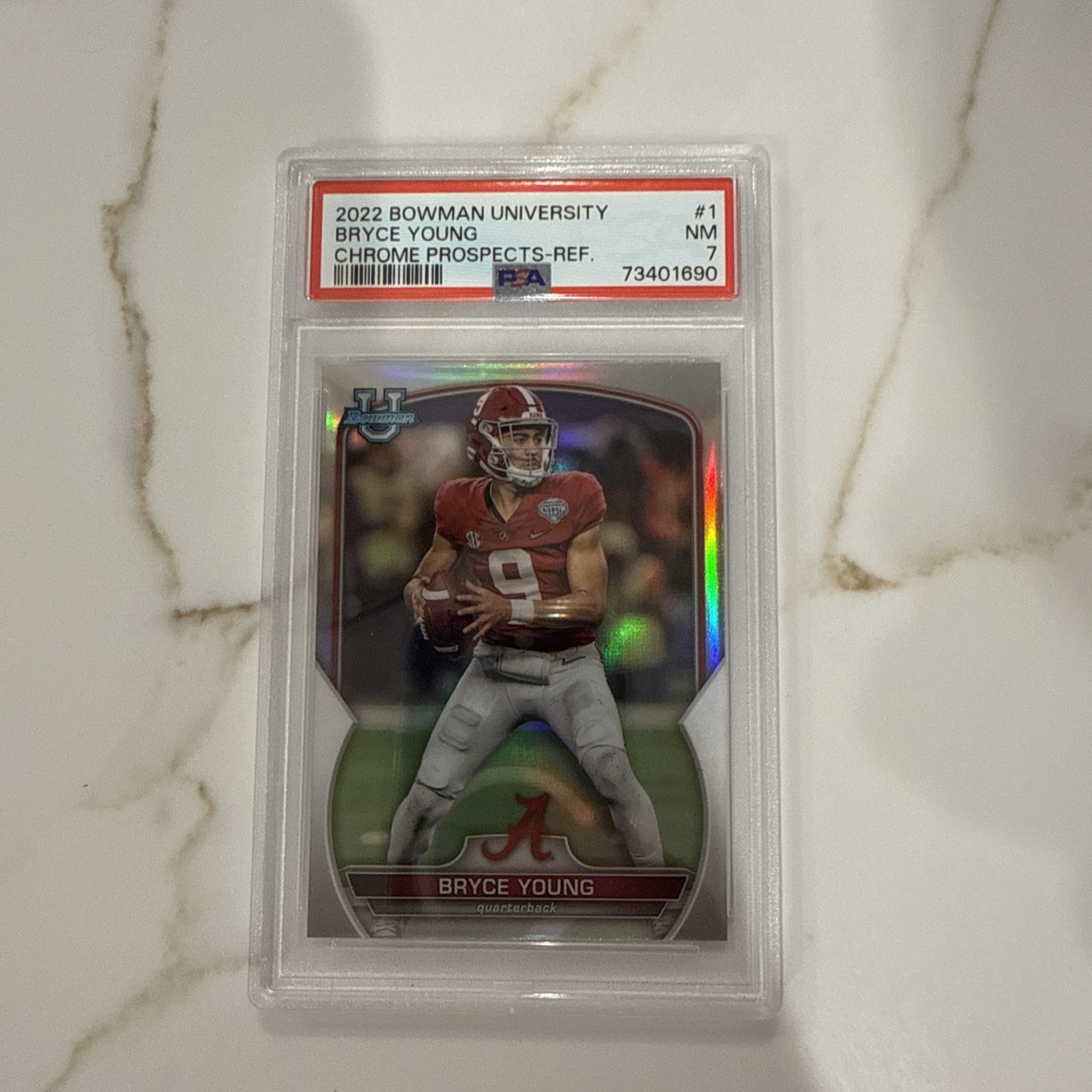 2022 Bowman University Chrome - Bryce Young #1 (RC)