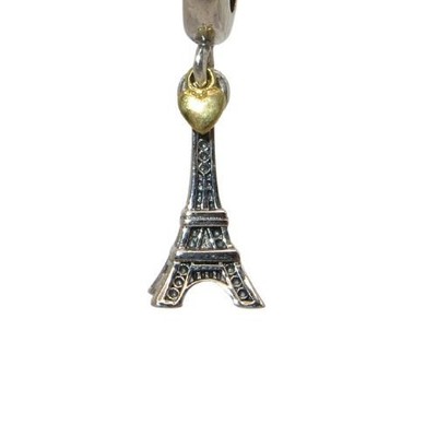 Pandora Rare Paris Exclusive! Eiffel Tower 14k Gold & Sterling