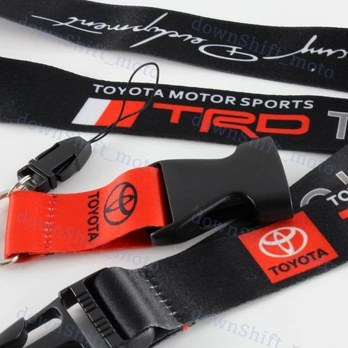 New Keychain Lanyard Quick Release JDM TRD SPORT Key Strap for Toyota Supra AE86