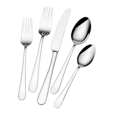 Lison Stainless Steel Flatware 20-Piece Set, Dining Service for 4 - Silverware