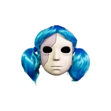Sally Face Mask and Wig Sal Fisher Costume Game Halloween Horror Combo Cosplay