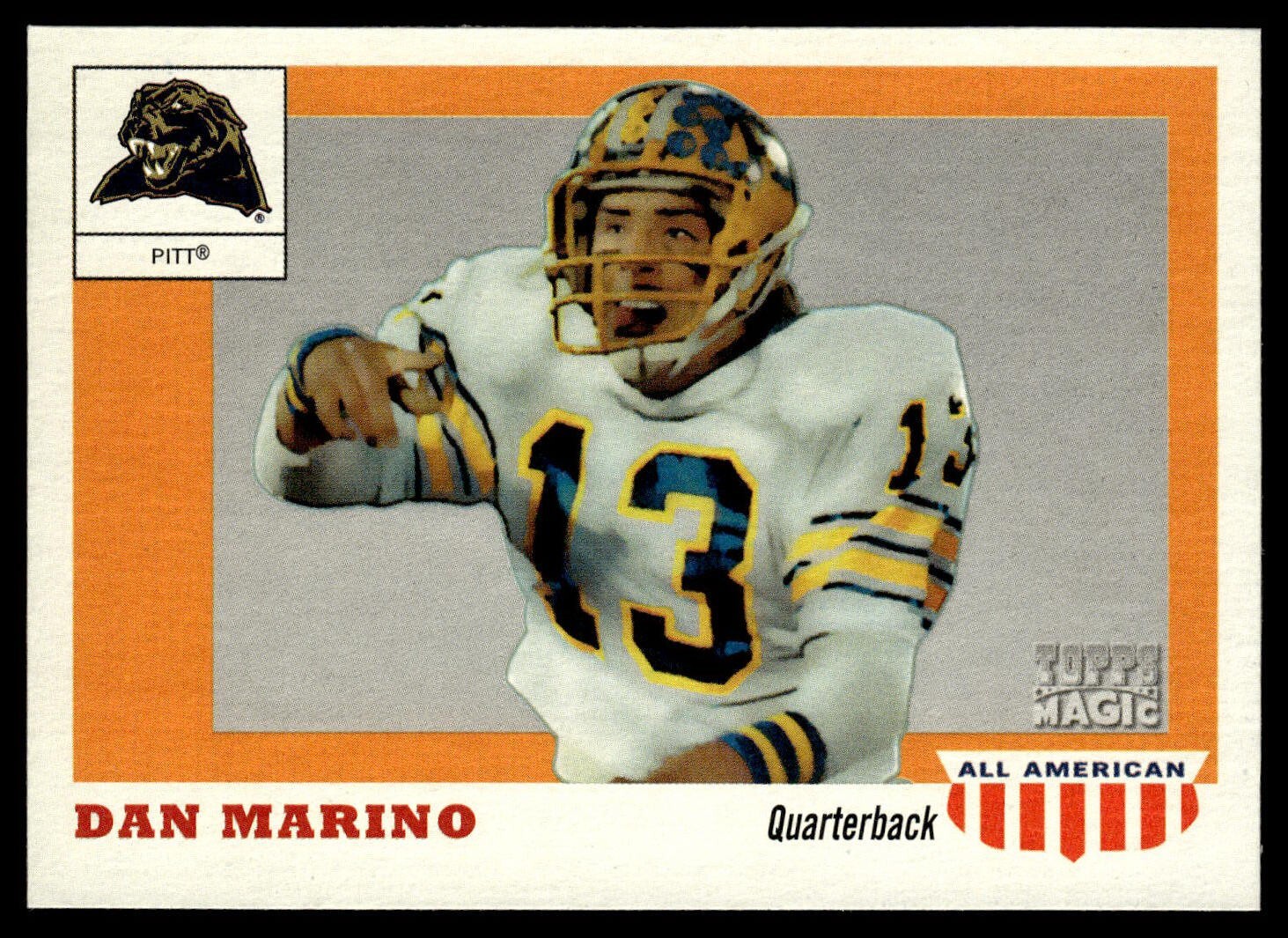 Carte Sportive Dan Marino/Tony Dorsett 2009 Topps Magic – Double Auto 10/25, Gradée PSA 9, édition Limitée