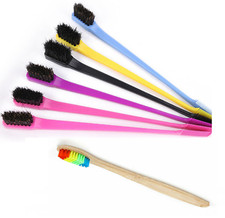 Edge Double Sided Comb Hair Control Brush Gel Smooth Natural Colors UK BEST ITEM