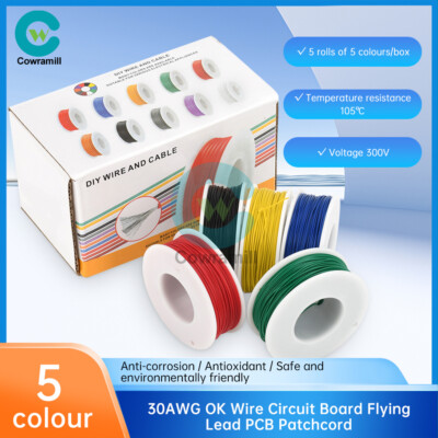 30AWG Test Wrapping Cable Wire Circuit Board Fly Wire Single Core Connect Cable