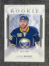 Justin Bailey 2016-17 Upper Deck Artifacts Rookie /999 #172 Buffalo Sabres