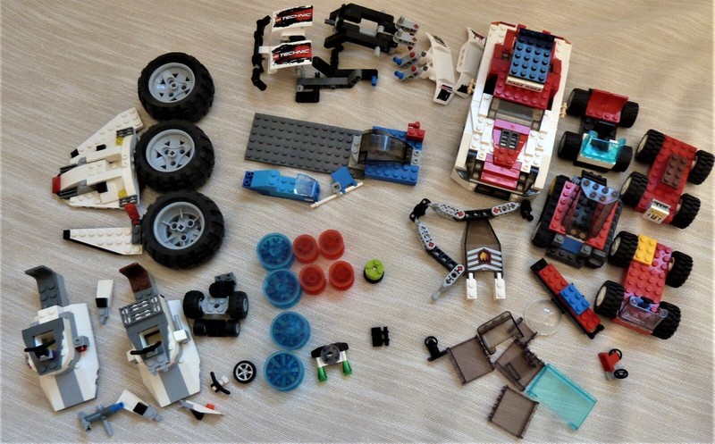 Mixed LEGO Vehicle / Car parts & pieces Lot