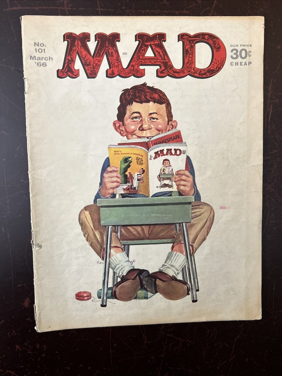 MAD アルフレッド・E・ニューマンサイン入ポスター MAD アルフレッド・E・ニューマンサイン入ポスター MAD