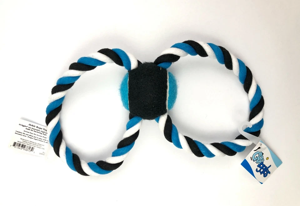 Juego de 2 cuerdas para perros juguete para masticar juguete interactivo salud dental Foto 3 de 4