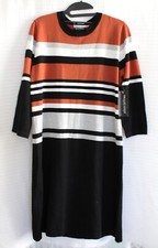 Allison Brittney Women's Stripe Sweater Dress Multicolor Size M NWT