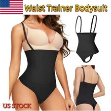 Fajas Colombianas Women Bodysuit Thong Body Shaper Waist Trainer Post Surgery