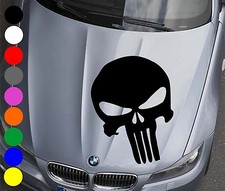 WD Autoaufkleber THE PUNISHER TOTENKOPF Aufkleber Motorhaube Sticker Schädel
