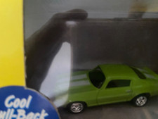 JOHNNY LIGHTNING THUNDERJET 500 PULL BACK 70 CHEVY CAMARO SS LIME GREEN - NIB