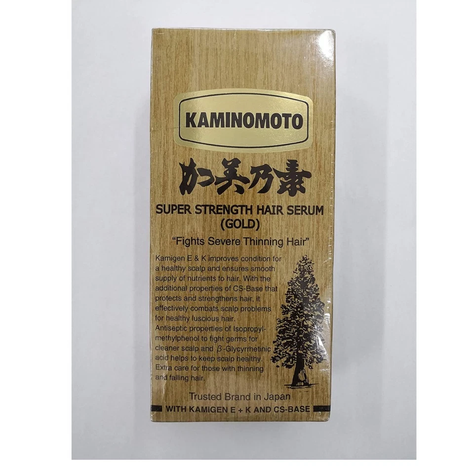 Suero tónico de crecimiento del cabello Kaminomoto súper fuerte dorado Foto 3 de 3
