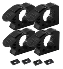 4PCS Quick Fist Clamp Shovel Holder Bracket 1.18-1.57 Diameter Trailer RV Boat