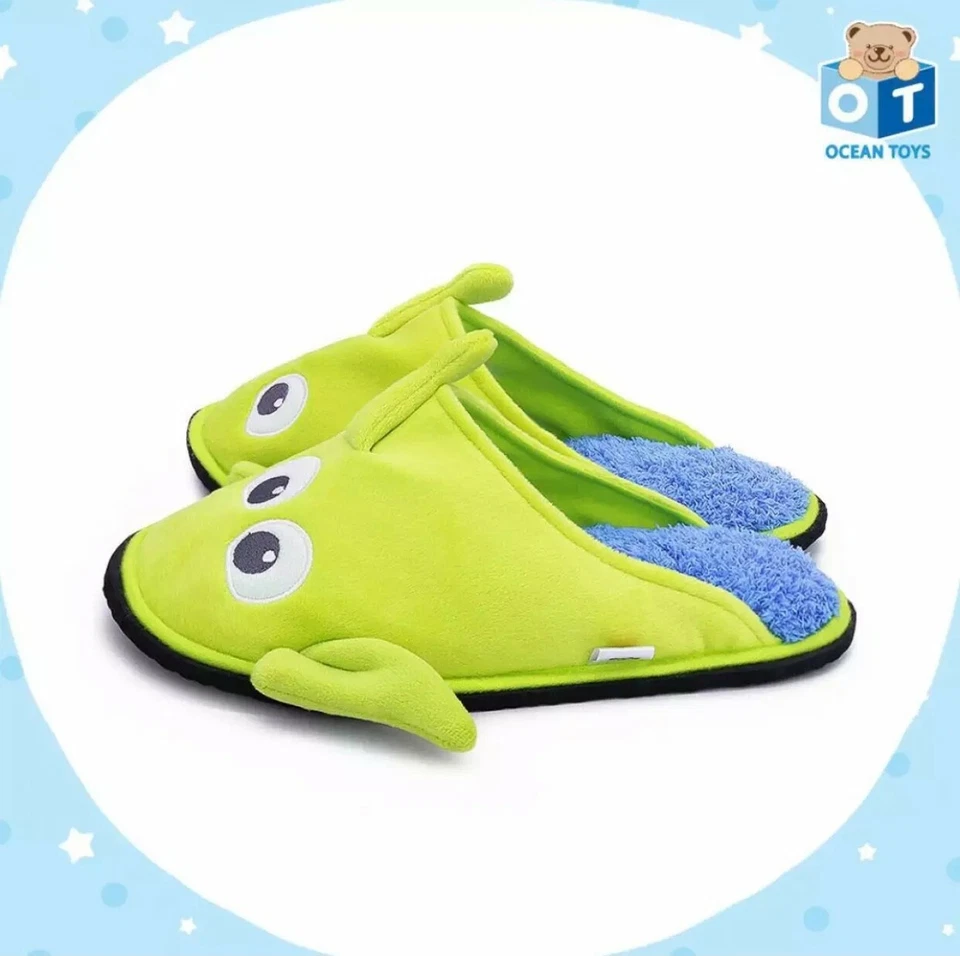 AUTHENTIC DISNEY PIXAR TOY STORY ALIEN Plush Slippers Shoes Sandal US 6-10 - Image 2 of 4
