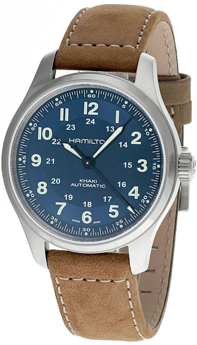 Hamilton khaki field top blue dial automatic
