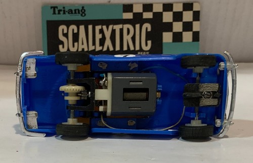 SLOT CAR SCX TRIANG SCALEXTRIC C-84 TRIUMPH TR4 #7 AZUL RACE TUNED - Imagen 6 de 6