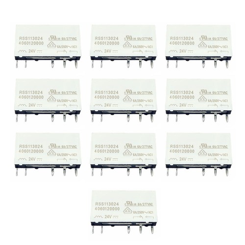 For Weidmuller RSS113024 4060120000 24VDC 277VAC 6A 5-Pins 10 Pcs Power ...
