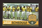 Oakland Athletics Pocket Schedule--KHTK--Opening Day Lineup