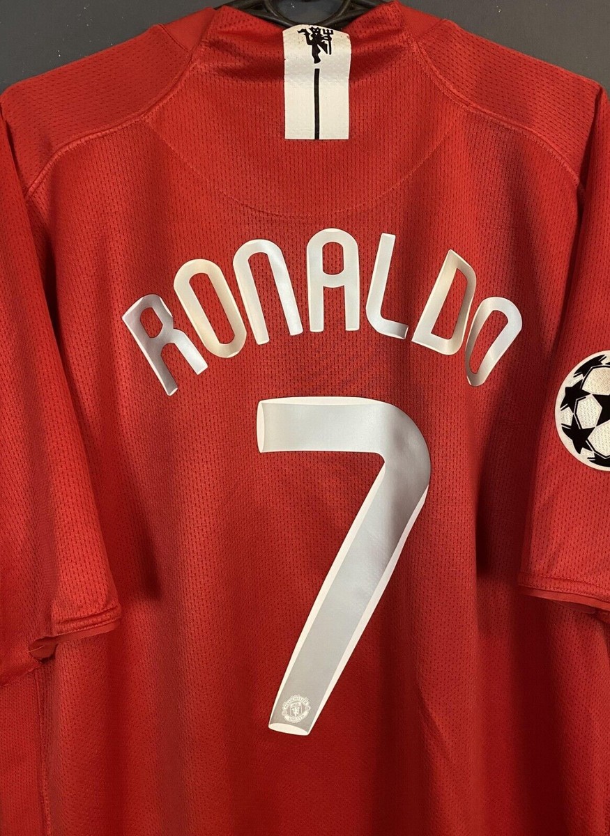 UEFA RONALDO 7 MANCHESTER UNITED 2007/2008 SOCCER FOOTBALL
