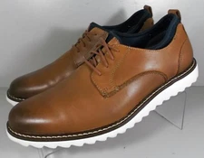 5910826 PF50 DUNCAN MEN'S SHOES 10 M TAN LEATHER J MURPHY BY JOHNSTON & MURPHY