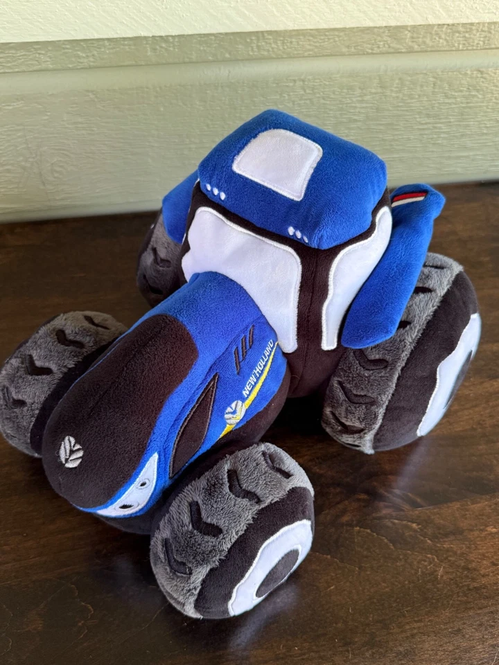 New Holland Tractor T7 Plush Toy Universal Hobbies Blue Plushie Farm Ag - Image 4 of 4